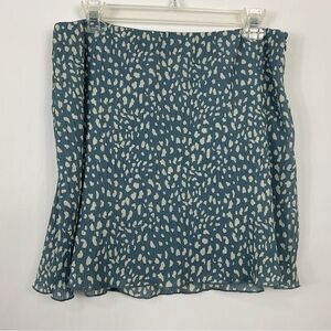 Le Lis Collection Spotted Animal Print Skirt Size Large